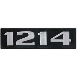EMBLEMA PLAST C/RELEVO PRATA MB 1214
