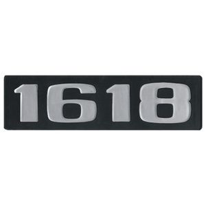 EMBLEMA PLAST C/RELEVO PRATA MB 1618