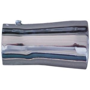 TUBO ESCAPE CROMADO RETO 2 X 150MM