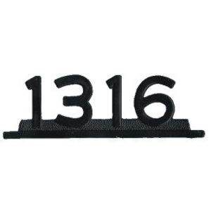 EMBLEMA PLAST PRETO MB 1316