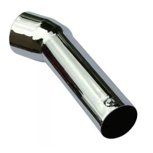 TUBO ESCAPE CROMADO CURVO 4,5 LONGO 500MM