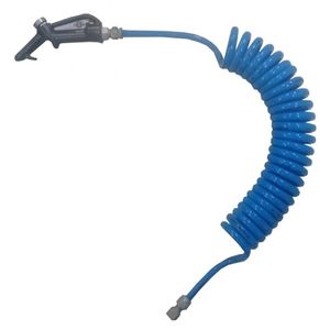 MANGUEIRA AR ESPIRAL 3 5MT PU C/BIC ALUM SC/VV AZ