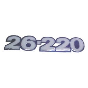 EMBLEMA RESINADO VW 26 220 (KIT 3 PECAS)