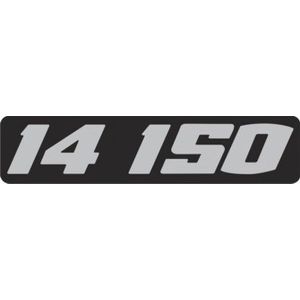 EMBLEMA RESINADO VW 14 150 PRETO