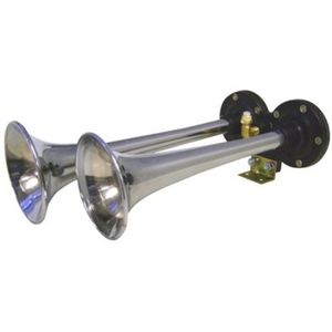 BUZINA AR CROM 2 CORNETAS S/KIT (PLAST)