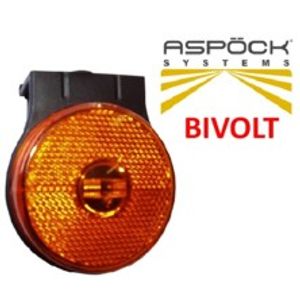 LANTERNA ASPOCK LEDLAT SMALL C/SUP AMBAR BI VOLT