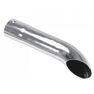 TUBO ESCAPE CROMADO CURVO 3 1/2POL 550MM