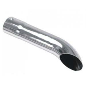 TUBO ESCAPE CROMADO CURVO 4 1/2POL 610MM