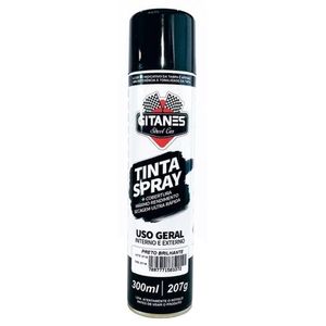 TINTA AEROSOL PRETO BRILHANTE 300ML/207G