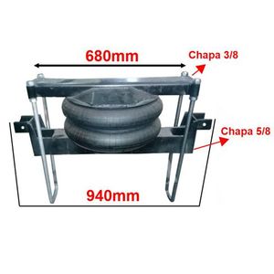 SUSPENSOR CARRETAS CHASSIS ATE 980MM REF F 636