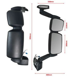 ESPELHO COMPL IVECO TECTOR/CURSOR ELETR C/DESEMB ESQ