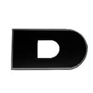 EMBLEMA FRONTAL DAF D XF106 (PINTADO E CROMADO)